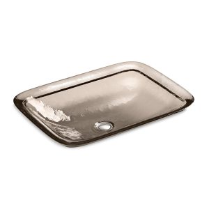 Inia 20-3/4" rectangular drop-in bathroom sink, no overflow - K-2773-TG3