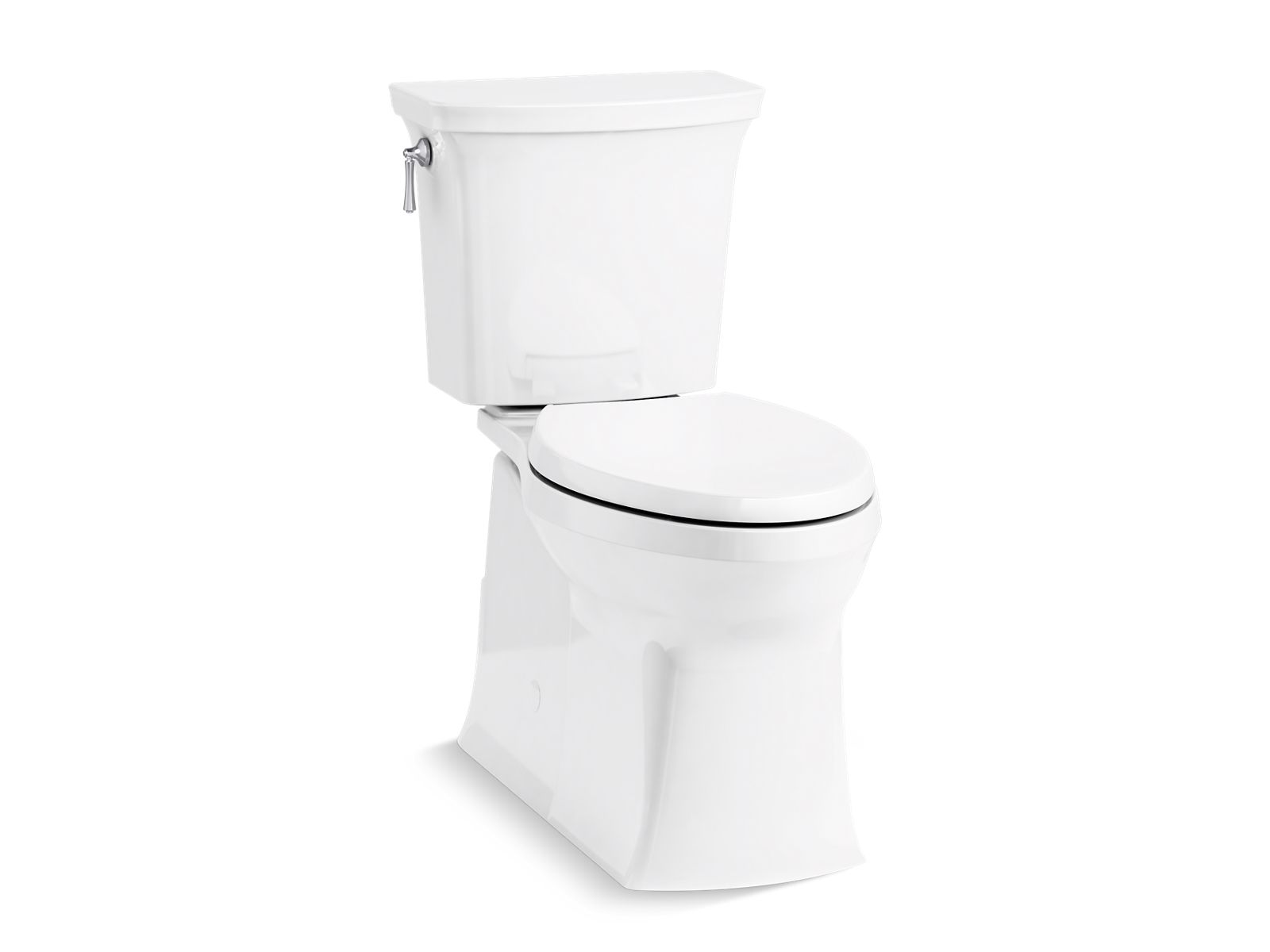 Corbelle Two-piece elongated toilet with skirted trapway, 1.28 gpf - K-3814-0