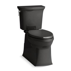 Corbelle ContinuousClean XT two-piece elongated toilet with skirted trapway, 1.28 gpf - K-5709-7
