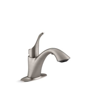 Simplice Pull-out laundry sink faucet with two-function sprayhead - K-22035-VS