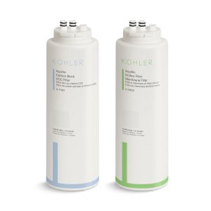 Aquifer+ Replacement filter cartridge two-pack with hollow fiber membrane and carbon block VOC - K-29651-NA