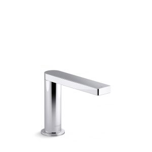 Composed Touchless single-hole lavatory faucet with Kinesis sensor technology and temperature mixture, AC-powered, 0.5 gpm - K-103C37-SANA-CP