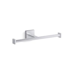 Square Double toilet paper holder - K-23288-CP