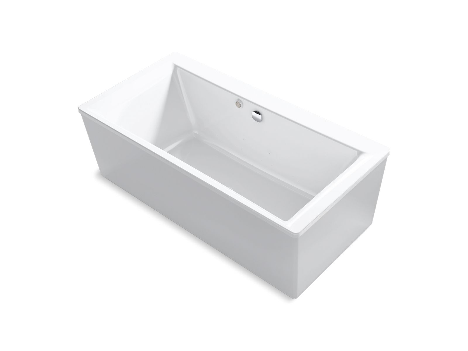 Stargaze 72" x 36" freestanding Heated BubbleMassage air bath with straight shroud - K-1958-GH-0