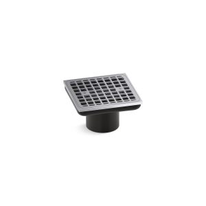 Clearflo Square brass tile-in shower drain (drain body not included) - K-22665-CP