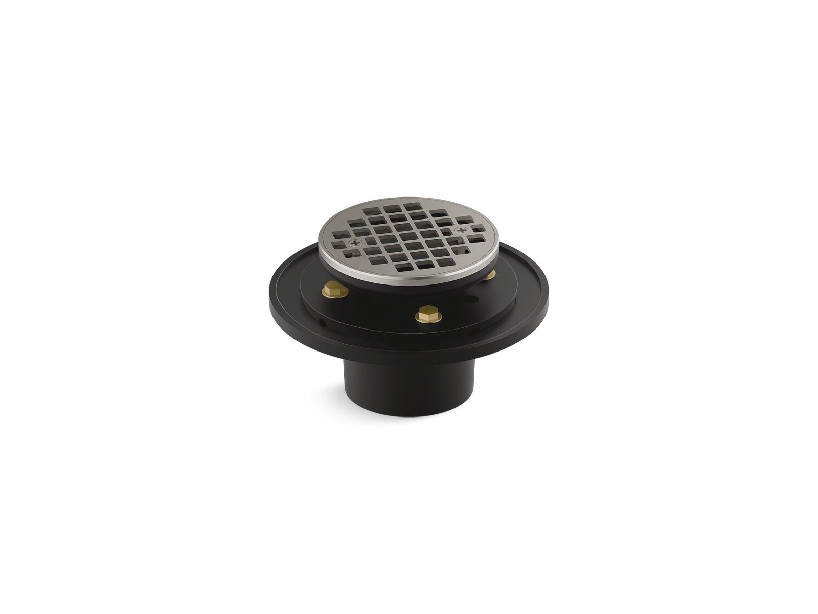 Clearflo Round brass tile-in shower drain - K-22671-BN