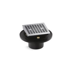 Clearflo Square brass tile-in shower drain - K-22673-CP
