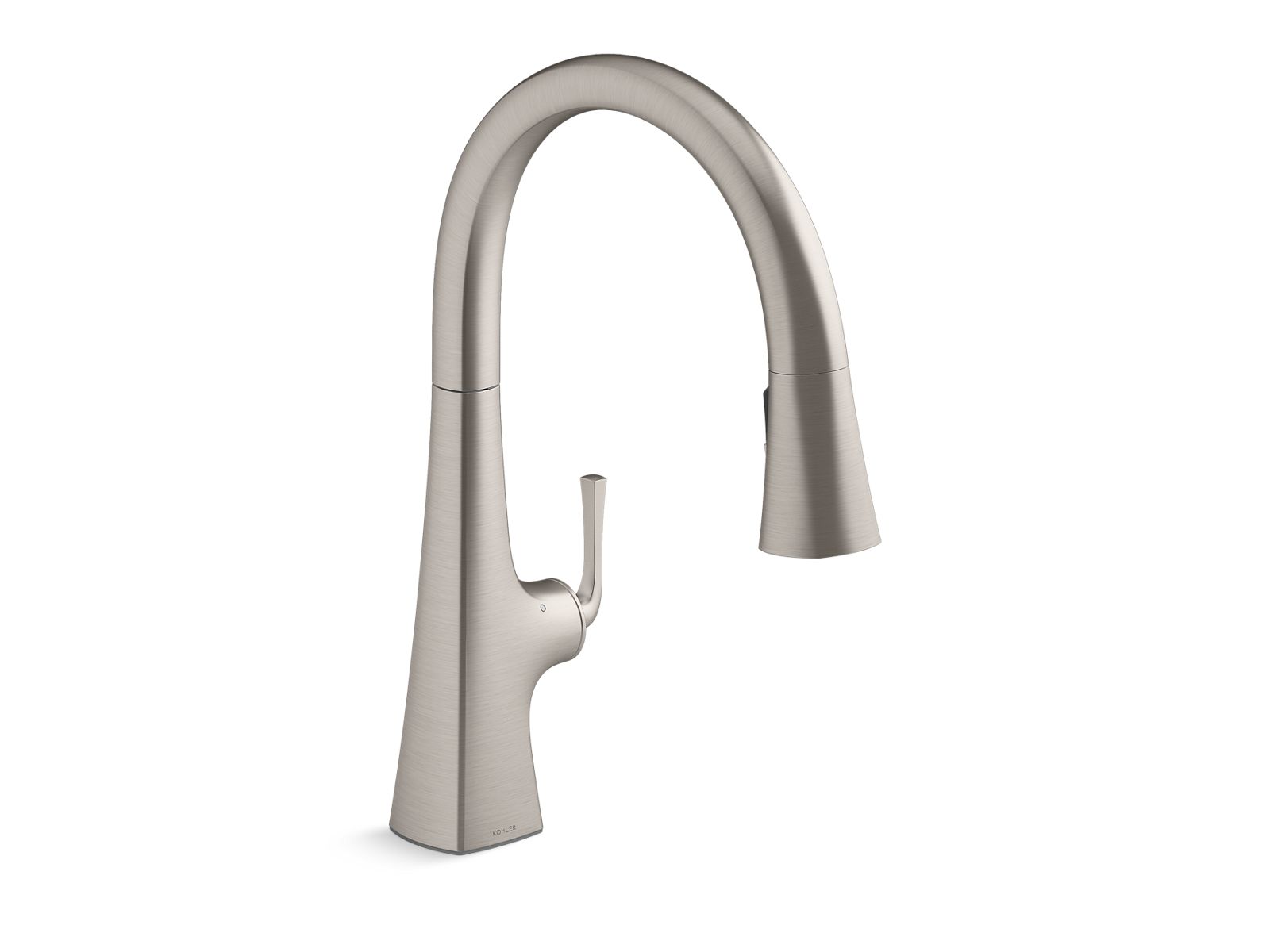 Graze Touchless pull-down kitchen sink faucet with three-function sprayhead - K-22068-VS