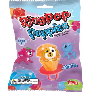 RING POP™ Puppies Collectible Ring + Toy Figurine- fgc002845