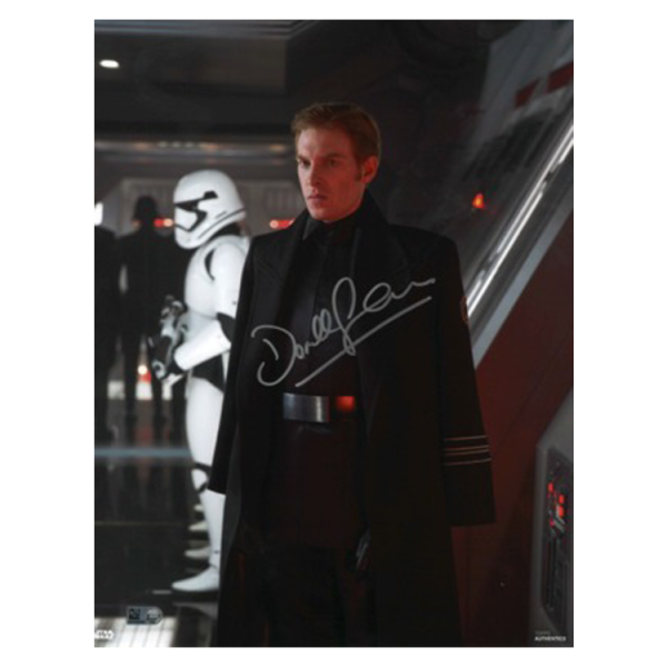 Domhnall Gleeson As General Hux 8x10 Autographed in Silver Ink Photo- w10954010535c0n