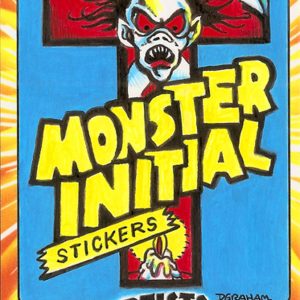 Dustin Graham Topps Monster Initials Custom 1/1 Artist Color Sketch Card- aodmidgc2-10-13