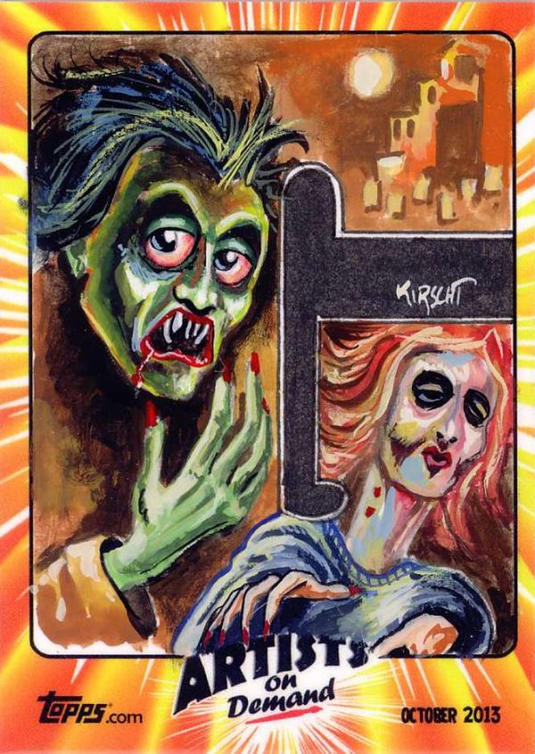 Matthew Kirscht Topps Monster Initials Custom 1/1 Artist Color Sketch Card- aodmimkc1-1013