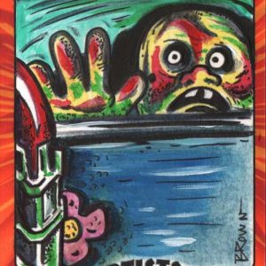 Bobby Brown Topps Weird Wheels Custom 1/1 Artist Color Sketch Card- aodww3bbc1-11-13