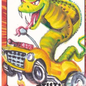 Jeff Zapata Topps Weird Wheels Custom 1/1 Artist Color Sketch Card- aodww3jzc1-11-13