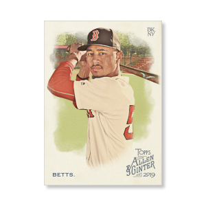 Mookie Betts 2019 Topps Allen & Ginter Oversized Base Cards Poster # to 99- artbble-pos-19agbb-1000-s