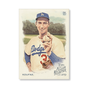 Sandy Koufax 2019 Topps Allen & Ginter Oversized Base Cards Poster # to 99- artbble-pos-19agbb-1002-s