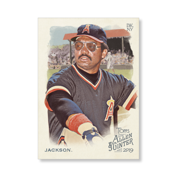 Reggie Jackson 2019 Topps Allen & Ginter Oversized Base Cards Poster # to 99- artbble-pos-19agbb-1007-s