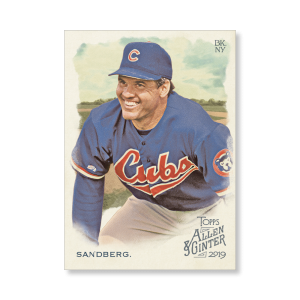 Ryne Sandberg 2019 Topps Allen & Ginter Oversized Base Cards Poster # to 99- artbble-pos-19agbb-1017-s