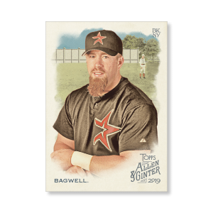 Jeff Bagwell 2019 Topps Allen & Ginter Oversized Base Cards Poster # to 99- artbble-pos-19agbb-1030-s