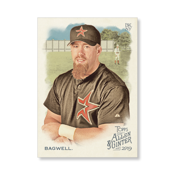 Jeff Bagwell 2019 Topps Allen & Ginter Oversized Base Cards Poster # to 99- artbble-pos-19agbb-1030-s
