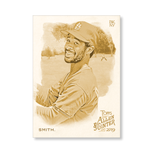 Ozzie Smith 2019 Topps Allen & Ginter Oversized Base Cards Poster Gold Ed. # to 1- artbble-pos-19agbb-1064-gold-s