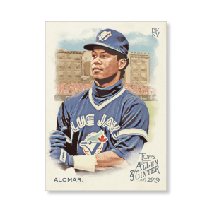 Roberto Alomar 2019 Topps Allen & Ginter Oversized Base Cards Poster # to 99- artbble-pos-19agbb-1066-s