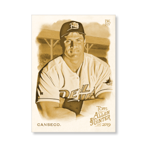 Jose Canseco 2019 Topps Allen & Ginter Oversized Base Cards Poster Gold Ed. # to 1- artbble-pos-19agbb-1094-gold-s