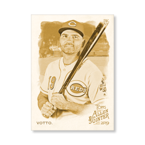 Joey Votto 2019 Topps Allen & Ginter Oversized Base Cards Poster Gold Ed. # to 1- artbble-pos-19agbb-1101-gold-s