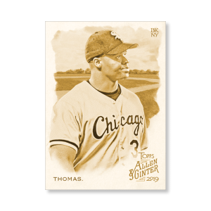 Frank Thomas 2019 Topps Allen & Ginter Oversized Base Cards Poster Gold Ed. # to 1- artbble-pos-19agbb-1117-gold-s