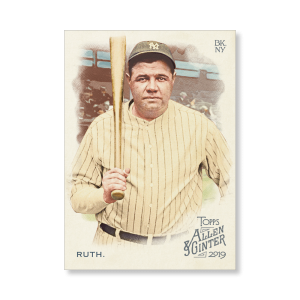 Babe Ruth 2019 Topps Allen & Ginter Oversized Base Cards Poster # to 99- artbble-pos-19agbb-1125-s