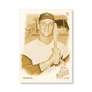 Roger Maris 2019 Topps Allen & Ginter Oversized Base Cards Poster Gold Ed. # to 1- artbble-pos-19agbb-1127-gold-s