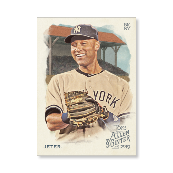 Derek Jeter 2019 Topps Allen & Ginter Oversized Base Cards Poster # to 99- artbble-pos-19agbb-1133-s