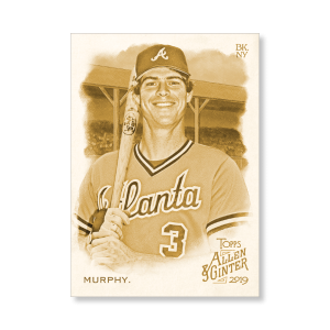 Dale Murphy 2019 Topps Allen & Ginter Oversized Base Cards Poster Gold Ed. # to 1- artbble-pos-19agbb-1134-gold-s