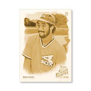 Harold Baines 2019 Topps Allen & Ginter Oversized Base Cards Poster Gold Ed. # to 1- artbble-pos-19agbb-1138-gold-s