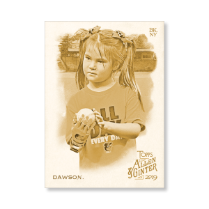 Hailey Dawson 2019 Topps Allen & Ginter Oversized Base Cards Poster Gold Ed. # to 1- artbble-pos-19agbb-1153-gold-s