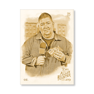 Mike Oz 2019 Topps Allen & Ginter Oversized Base Cards Poster Gold Ed. # to 1- artbble-pos-19agbb-1156-gold-s