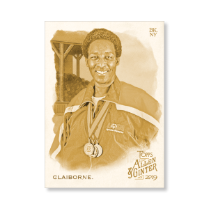 Loretta Claiborne 2019 Topps Allen & Ginter Oversized Base Cards Poster Gold Ed. # to 1- artbble-pos-19agbb-1162-gold-s
