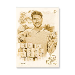 John Cynn 2019 Topps Allen & Ginter Oversized Base Cards Poster Gold Ed. # to 1- artbble-pos-19agbb-1164-gold-s