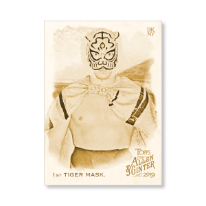 1st Tiger Mask 2019 Topps Allen & Ginter Oversized Base Cards Poster Gold Ed. # to 1- artbble-pos-19agbb-1165-gold-s