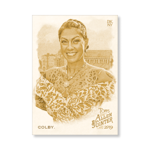 Danielle Colby 2019 Topps Allen & Ginter Oversized Base Cards Poster Gold Ed. # to 1- artbble-pos-19agbb-1174-gold-s