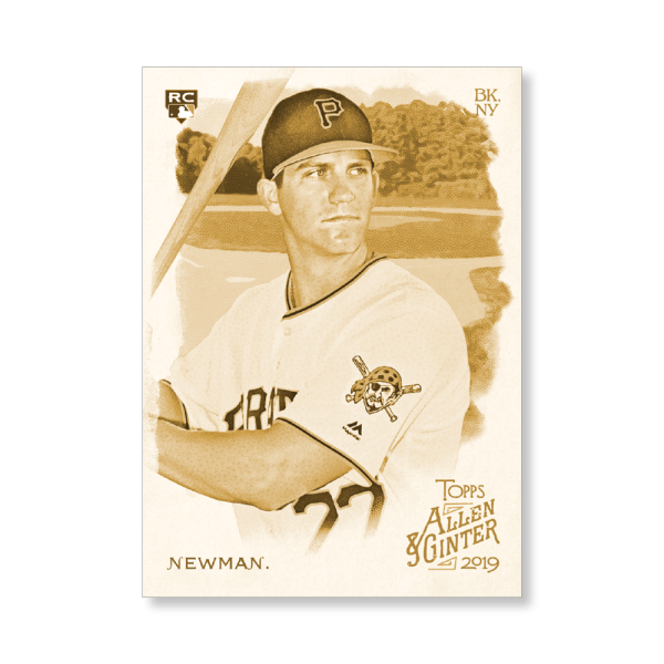 Kevin Newman 2019 Topps Allen & Ginter Oversized Base Cards Poster Gold Ed. # to 1- artbble-pos-19agbb-1193-gold-s