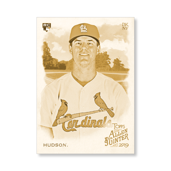 Dakota Hudson 2019 Topps Allen & Ginter Oversized Base Cards Poster Gold Ed. # to 1- artbble-pos-19agbb-1194-gold-s