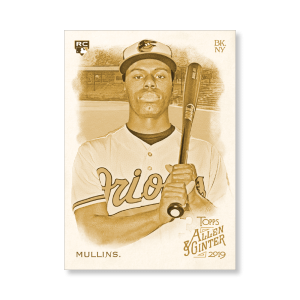 Cedric Mullins 2019 Topps Allen & Ginter Oversized Base Cards Poster Gold Ed. # to 1- artbble-pos-19agbb-1195-gold-s
