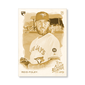 Sean Reid-Foley 2019 Topps Allen & Ginter Oversized Base Cards Poster Gold Ed. # to 1- artbble-pos-19agbb-1201-gold-s