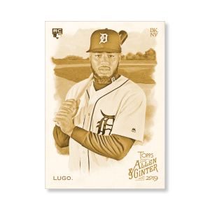 Dawel Lugo 2019 Topps Allen & Ginter Oversized Base Cards Poster Gold Ed. # to 1- artbble-pos-19agbb-1208-gold-s