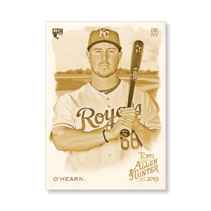 Ryan O'Hearn 2019 Topps Allen & Ginter Oversized Base Cards Poster Gold Ed. # to 1- artbble-pos-19agbb-1209-gold-s