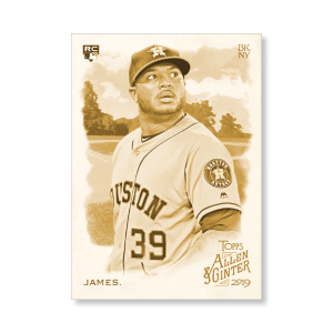 Josh James 2019 Topps Allen & Ginter Oversized Base Cards Poster Gold Ed. # to 1- artbble-pos-19agbb-1220-gold-s