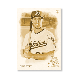 Stephen Piscotty 2019 Topps Allen & Ginter Oversized Base Cards Poster Gold Ed. # to 1- artbble-pos-19agbb-1221-gold-s
