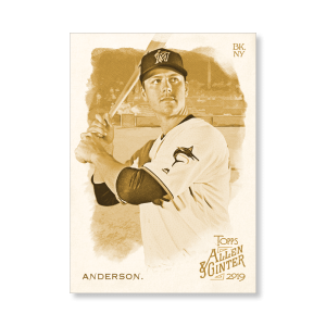 Brian Anderson 2019 Topps Allen & Ginter Oversized Base Cards Poster Gold Ed. # to 1- artbble-pos-19agbb-1242-gold-s