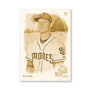 Wil Myers 2019 Topps Allen & Ginter Oversized Base Cards Poster Gold Ed. # to 1- artbble-pos-19agbb-1245-gold-s